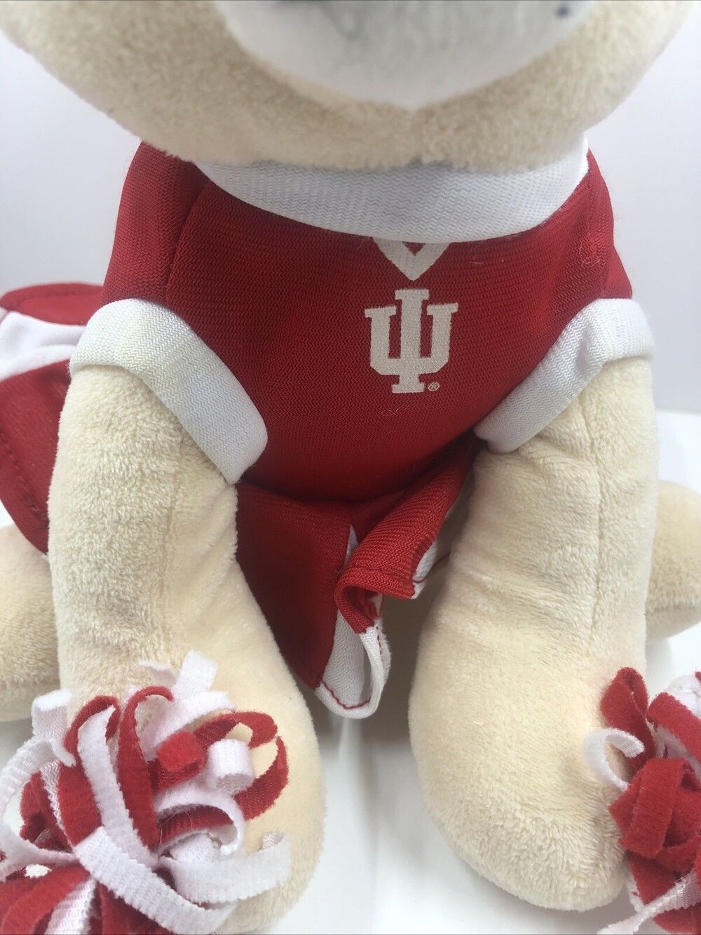 Indiana Hoosiers Stuffed Dog Plush Cheerleader 9 Inches. Please Read - Picture 3 of 16